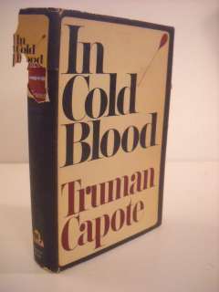 1965 TRUMAN CAPOTE IN COLD BLOOD 1ST EDITION DUSTJACKET  