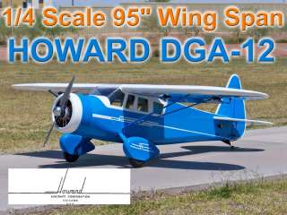 Scale HOWARD DGA 95INCH WING SPAN GIANT SCALE RC  