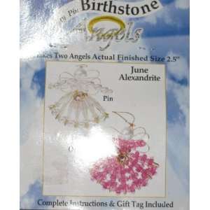   Safety Pin Birthstone Angel Kit   June (Alexandrite) 