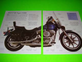 Harley Davidson 1989 FXR Super Glide motorcycle ad  