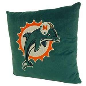  Miami Dolphins 16in Square Pillow