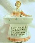 Enesco Pink Prayer Lady Scouring Pad Holder Made in Japan c 1960