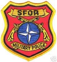 Stabilization Force Nato Bosnia Military Police Patch  