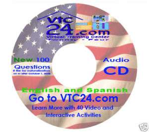 New official 100 Citizenship CD English and Spanish  
