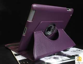 Style 360 Rotating Stand Magnetic Smart Leather Case Cover F iPad 2 