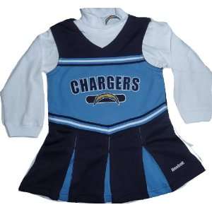   Chargers 2T Toddler Cheerleader Dress Girls Set