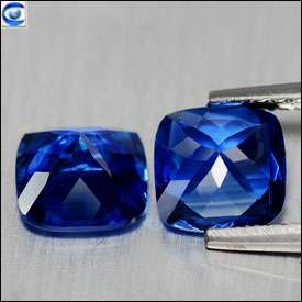 35ct  Lovely Rare Kashmir Blue^PAIR^ Kyanite  Cushion  