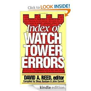 Index of Watchtower Errors 1879 to 1989 David A. Reed  