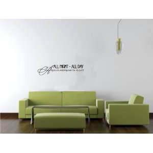  All Night, All Day Angels Vinyl Wall Art Decal: Home 