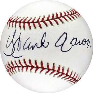  Hank Aaron Autographed Baseball