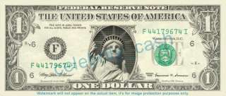 Statue of Liberty Dollar Bill   Mint USA United States  