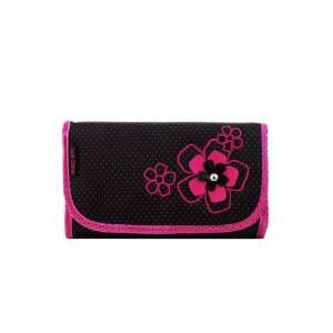    New Adorable Daisy Love Black Cosmetic Bag with Hanger Beauty