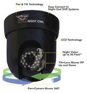   Security CAM PT SH420 24 CCD Pan and Tilt Indoor Camera Camera