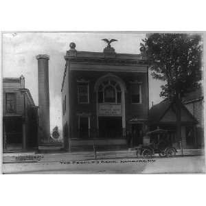  Peoples Bank,Hamburg,N.Y.,Erie County,1905?,car parked 