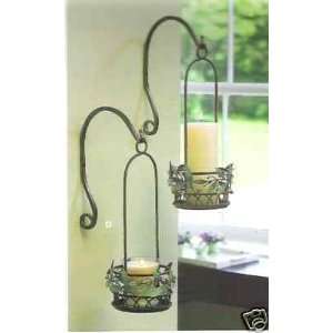   Partylite Holly Lites Hanging Candle Holder Set of 2: Home & Kitchen
