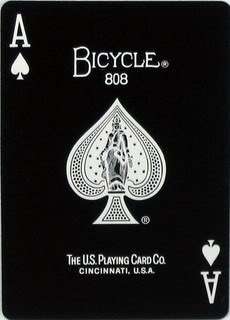 deck Bicycle Black Tiger 808 playing cards white  