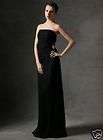 REEM ACRA Navy Silk Chiffon Eve Gown Dress $2225 10 NEW