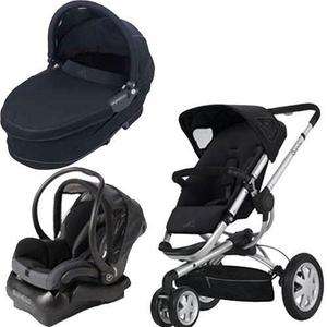 Quinny BUZZ3TRSTB1 Buzz 3 Travel System and Dreami Bassinet in Black 