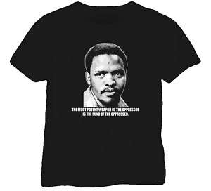 steve biko african american activist black t shirt  