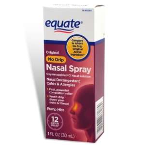 Nasal Spray, No Drip Original, 1 oz   Equate  