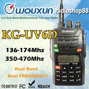   KG UV6D 136 174 / 350 470 MHz U.V Dual Band Two way Radio  