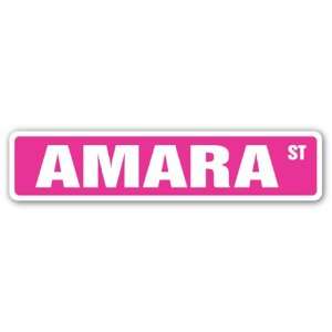  AMARA Street Sign name kids childrens room door bedroom 