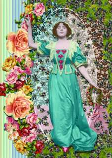 12 Postcards Turn of the Century Actresses Altered Art  