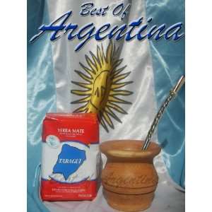  Argentina MATE kit 100% wood gourd (Mate) + 100% Pure 