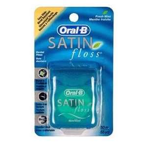 Oral B SatinFloss Dental Floss Mint 54YD