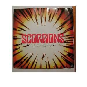  The Scorpions 2 sided Promo Poster Band Shot: Everything 
