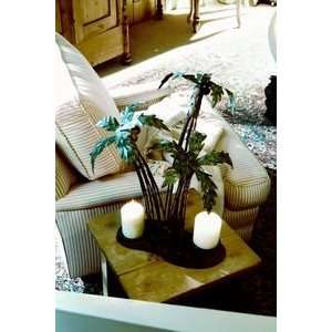  Tropical Palm Tree Pillar Candle Holder