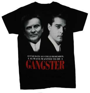 Goodfellas Wanted To Be A Gangster Wise Guys Movie T Shirt Tee  