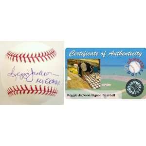 Reggie Jackson Signed MLB Baseball w/Mr. October:  Sports 