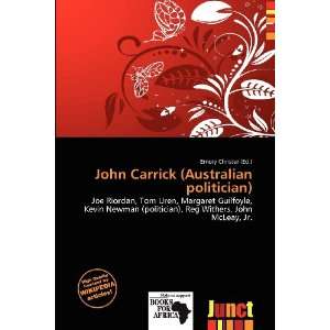   Carrick (Australian politician) (9786135920178) Emory Christer Books