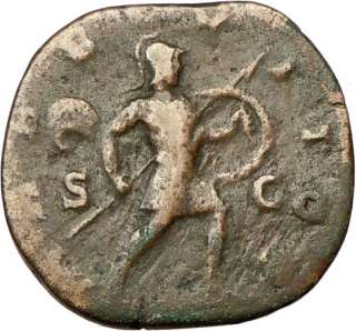   Alexander 231AD Sestertius Ancient Roman Coin War MARS w shield, spear