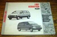 1987 Ford Aerostar Electrical Troubleshooting Manual  