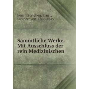   Medizinischen Ernst, Freiherr von, 1806 1849 Feuchtersleben Books