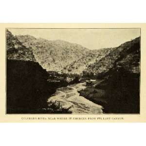  1906 Print Colorado River Escalante Route Grand Canyon 