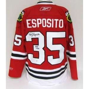Autographed Tony Esposito Uniform   Reebok HOF88 PSA   Autographed NHL 