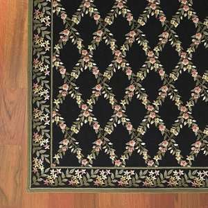 Floral Lattice Wool Area Rugs   Blue, 56 x 86   Frontgate:  