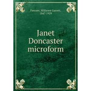   Janet Doncaster microform Millicent Garrett, 1847 1929 Fawcett Books