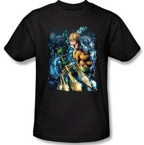   Ladies Youth Kid SIZES Aquaman #1 Art 52 DC Comics T shirt top tee