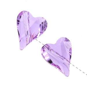   Crystal #5743 Wild Heart Bead 12mm Violet (2) Arts, Crafts & Sewing