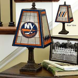  New York Islanders 14in Art Glass Table Lamp Sports 