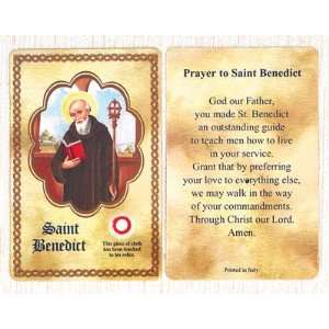  Saint/St Benedict Relic Holy Card Exorcism of Satan Made 