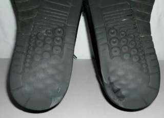   BLACK LEATHER AIR JET RUN OFF SHOES MEN 9.5 US PORTUGAL  