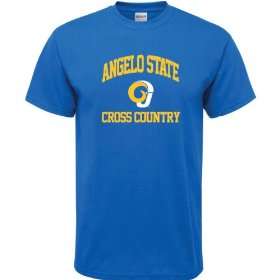 Angelo State Rams Royal Blue Cross Country Arch T Shirt