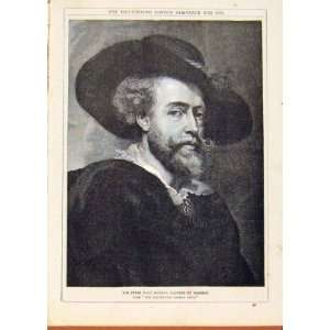   London Almanack 1879 Peter Paul Rubens Self Portrait