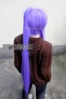 urchase information vocaloid gackpoid cosplay purple long party hair 