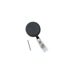   Heavy Duty Badge Reel with Nylon Wire Cord Black: Office Products